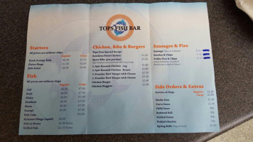 Topps Fish menu