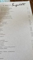 Sugabotti menu