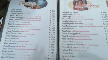 O' Napoletano menu