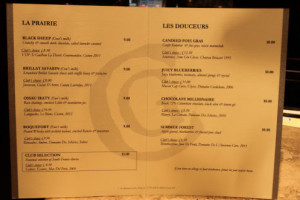 Club Gascon menu