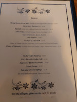 The Red Lion menu