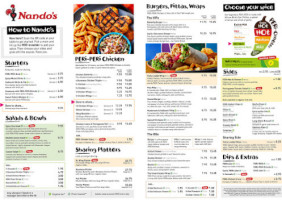 Nando's Worcester menu