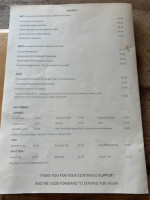 The Blacksmith Arms menu