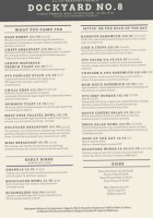 Dockyard No. 8 menu