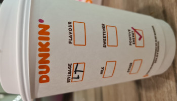 Dunkin' Donuts menu