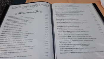 Pizzeria Scaligera menu