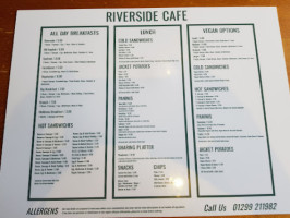 Riverside Cafe menu