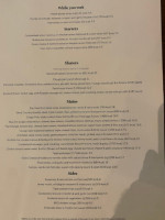 The New Inn menu