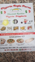 Pizzeria Regio Parco menu