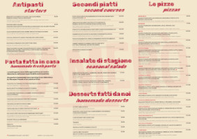 Tamero menu