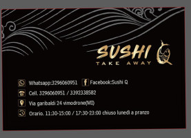 Sushi Q Teke Away food