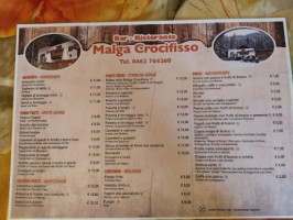 Ristorante Bar Malga Al Crocifisso menu