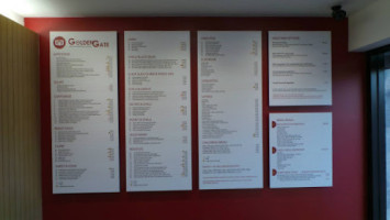 The Golden Gate menu