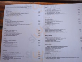 Restaurace Zamek Veltrusy menu