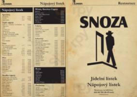 Restaurace Snoza menu