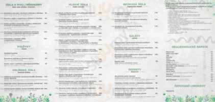 Restaurace Na Krásné Vyhlídce menu