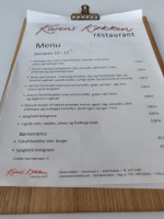 Karens Brasserie menu