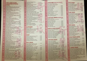 Sunny Take Away menu