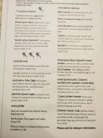 Neighbourhood Cafe menu