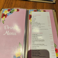 Blooms menu