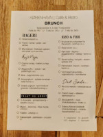 Koebenhavn menu