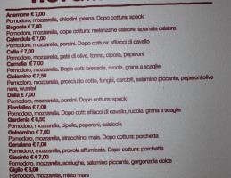 Fiordipizza menu