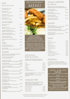 Gigs Fish And Chips menu