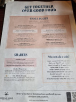 Shakespeare Tavern menu