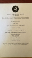 The White Stag Inn menu