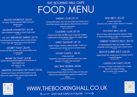 Booking Hall Cafe food