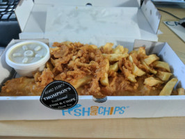 Newton's Traditional Fish Chip's food