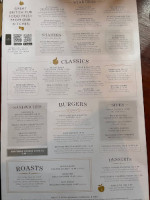 The Sherlock Holmes Public House menu