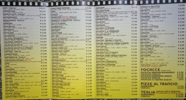 Ciak Pizza menu