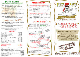 Pizza Pirata menu