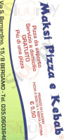 Maksi Pizza E Kebab menu