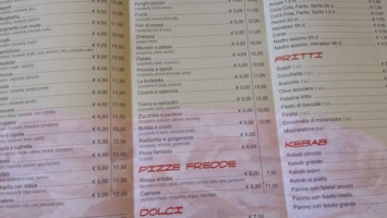 Pizzeria Kebab menu