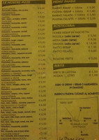 Le Dune D'oro menu