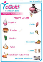 Yogold Vasto menu