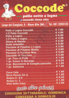 Coccode' Largo Dei Cangiani menu