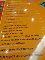 A Picciridda menu