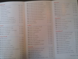 Cicogna menu