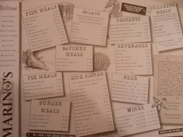 Marino's Fish And Takeaway menu