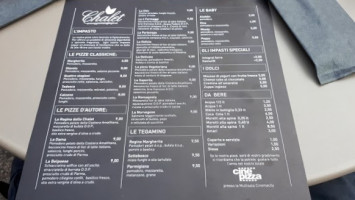 Chalet menu