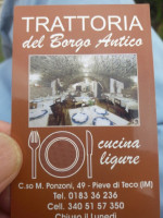 Sport Trattoria Del Borgo Antico menu