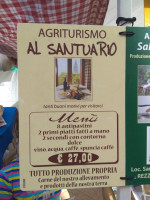 Azienda Agricola Saltarini Barbara menu