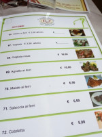 Da Silvano menu