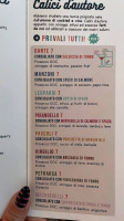 Salumarina menu