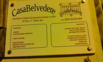 Casabelvedere menu