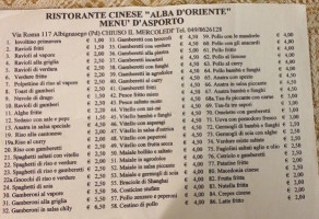 Alba D'oriente food