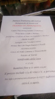 Antica Trattoria Del Cervo menu